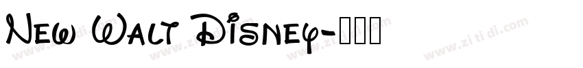 New Walt Disney字体转换